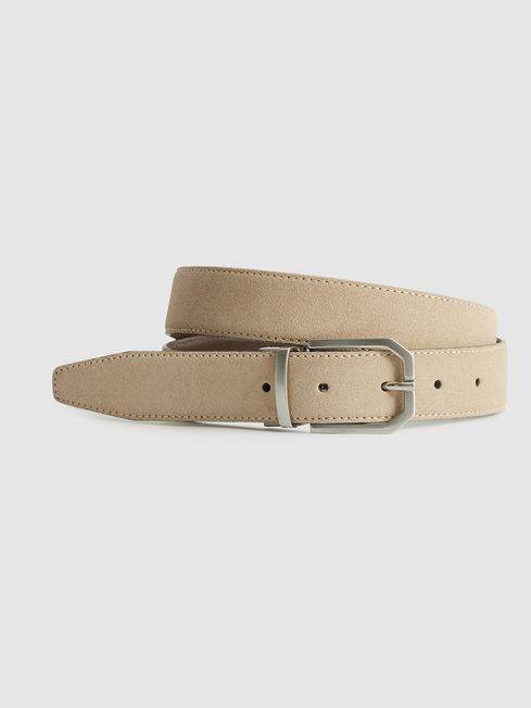 Aldwych Reversible Leather & Suede Belt