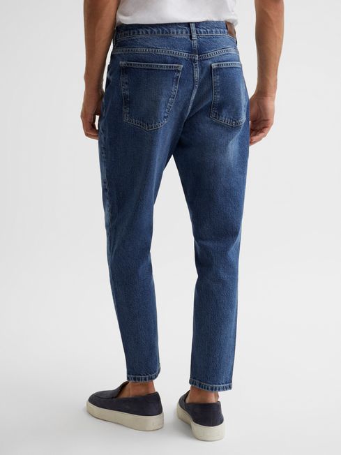 Moat Relaxed Fit Washed Cropped Jeans