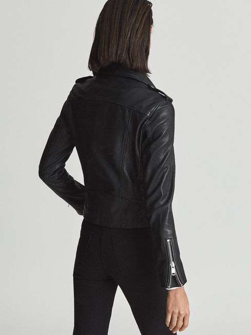 Gigi Leather Biker Jacket
