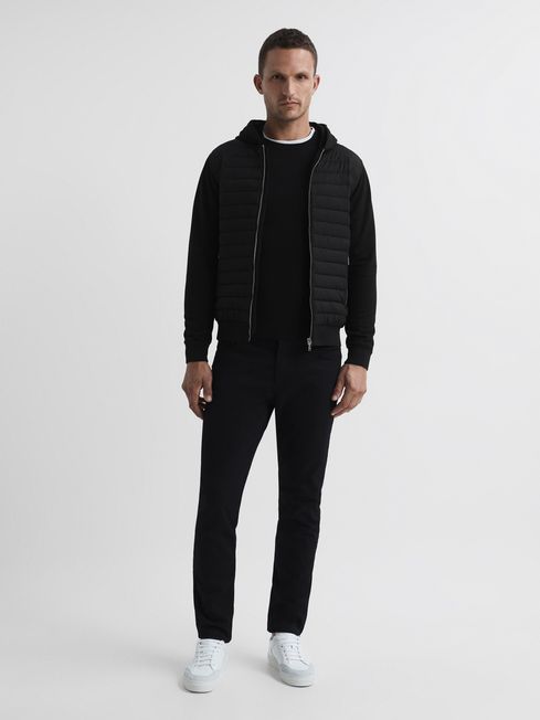 Taylor Hybrid Zip Quilted Hooded Jacket