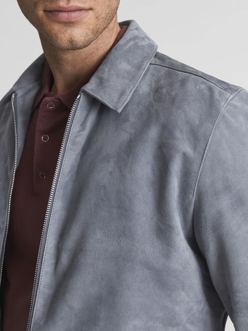Mercury Zip Through Suede Jacket