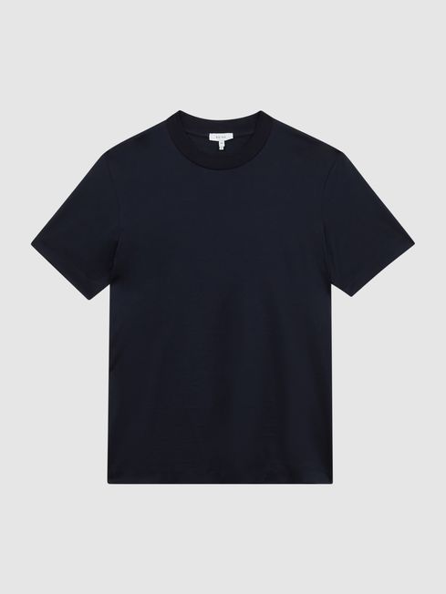 Hunter Mercerised Cotton High Neck T-Shirt