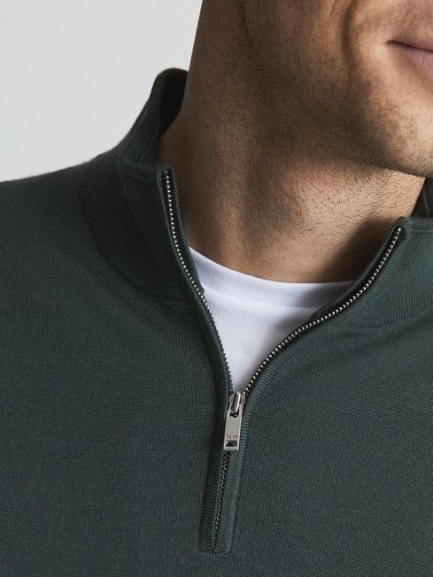 Blackhall Merino Wool Zip Neck Jumper
