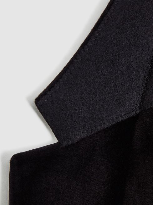 Ace Single Breasted Velvet Blazer