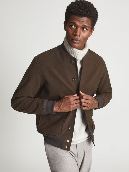 Moleskin Private White V.C. Bomber Jacket