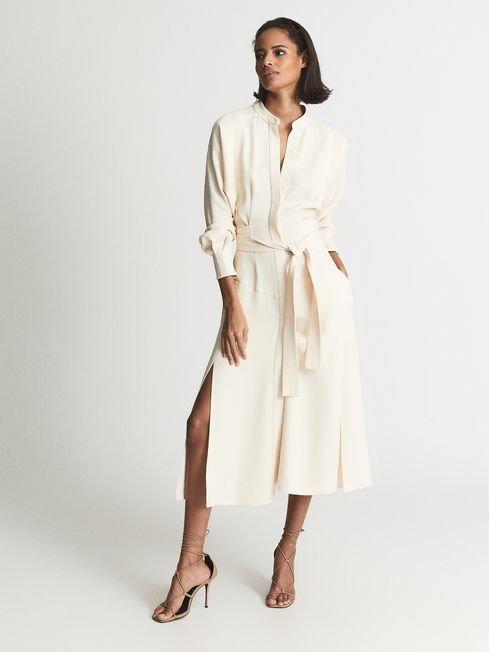 Darcy Belted Midi Shirt Dress