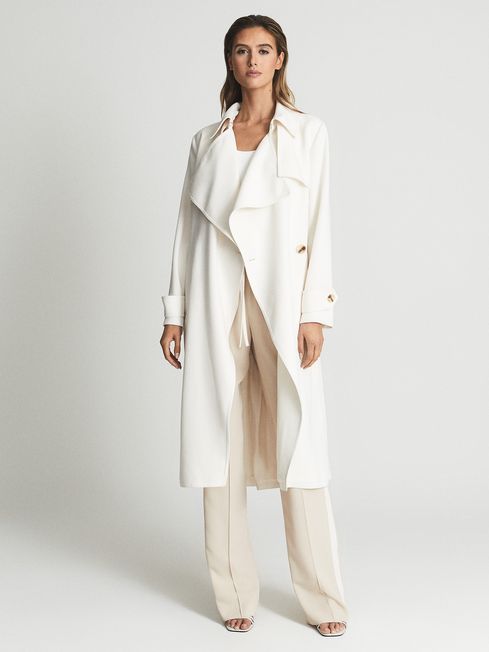 Victoria Fluid Trench Coat