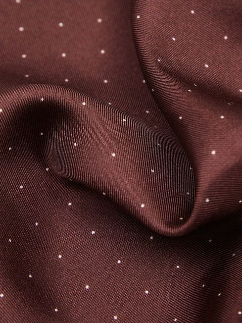 Liam Polka Dot Silk Pocket Square