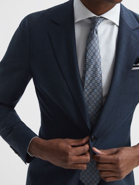 Ease Single Breasted Sharkskin Blazer