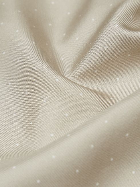 Liam Polka Dot Silk Pocket Square