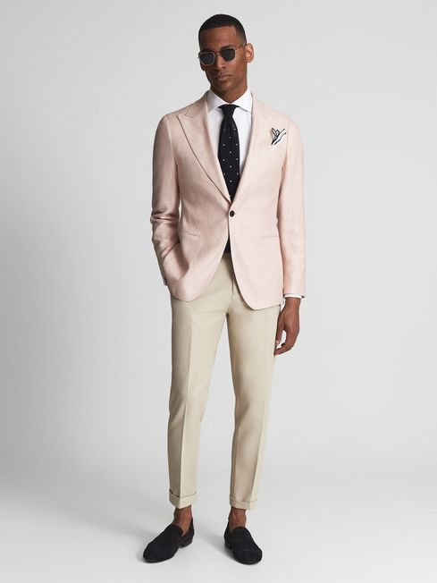 Admire Single Breasted Weave Blazer