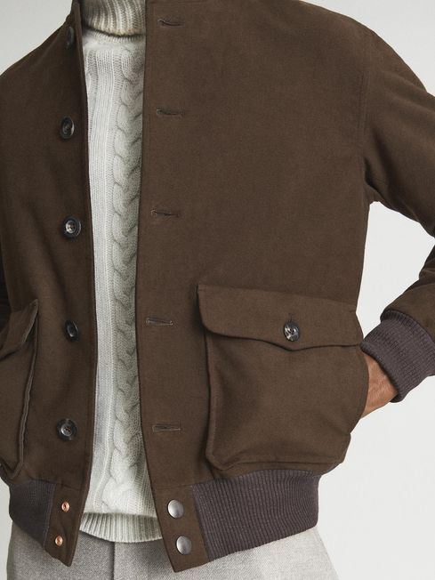 Moleskin Private White V.C. Bomber Jacket