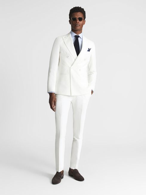 Tone Double Breasted Linen Blazer