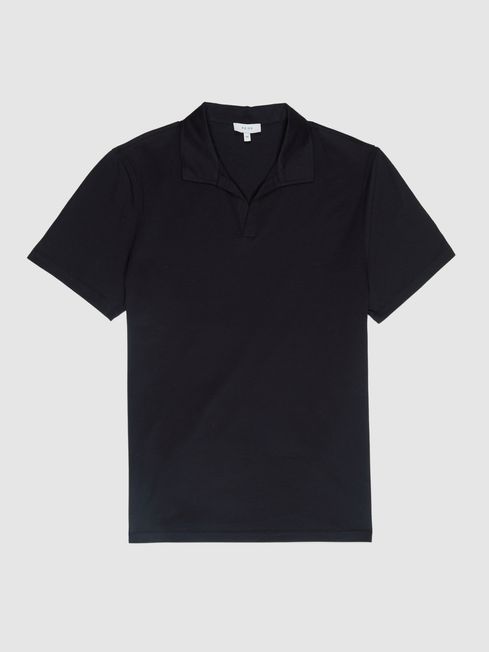 Jaxx Mercerised Open Collar Polo T-Shirt