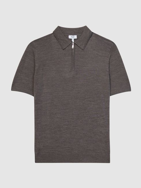 Maxwell Merino Zip Neck Polo T-Shirt