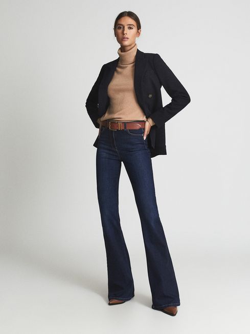 Beau High Rise Skinny Flared Jeans