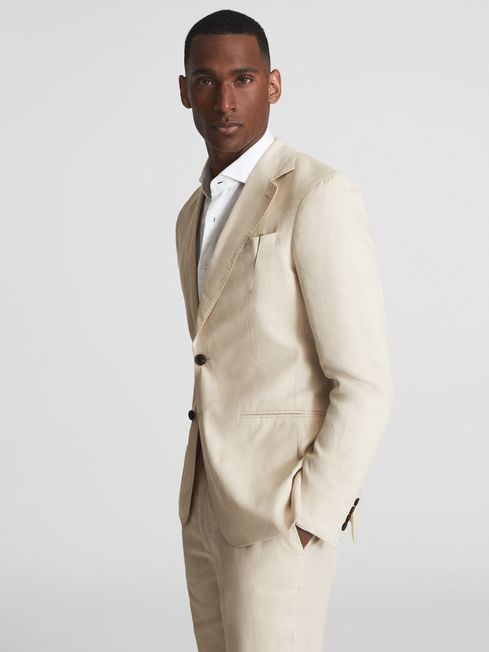 Kin Single Breasted Linen Blazer