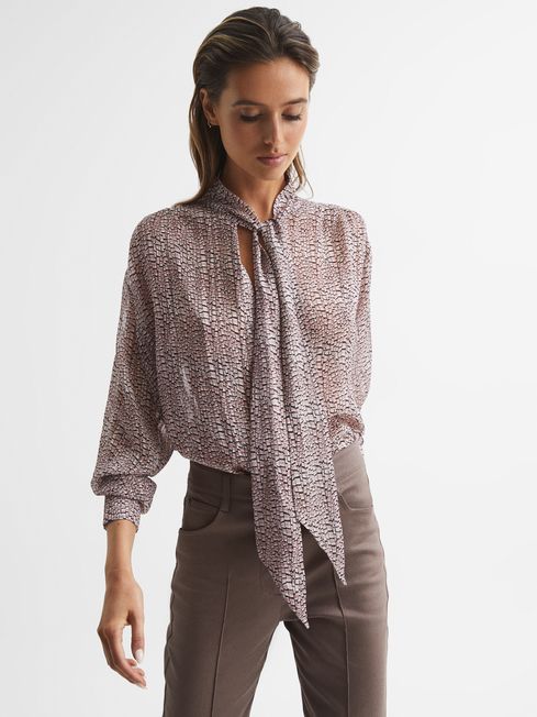 Kelsie Metallic Long Sleeve Blouse