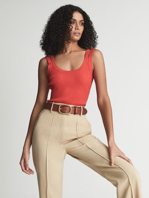 Sabrina Double Strap Knitted Vest