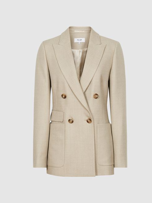 Larsson Double Breasted Twill Blazer