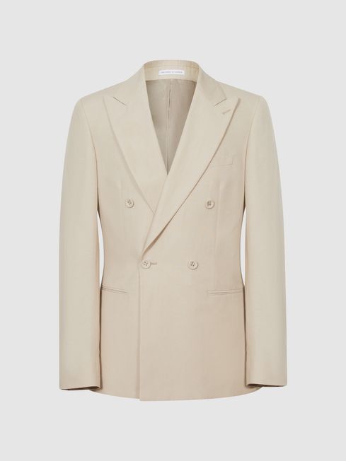 Tone Double Breasted Linen Blazer