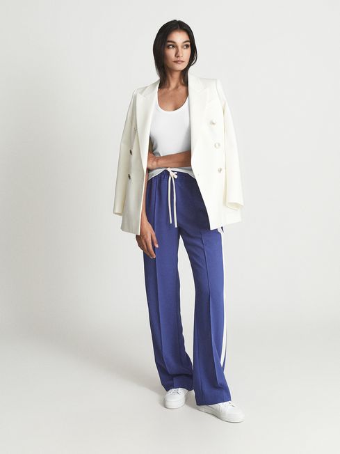 Frazer Wide Leg Side Stripe Trousers