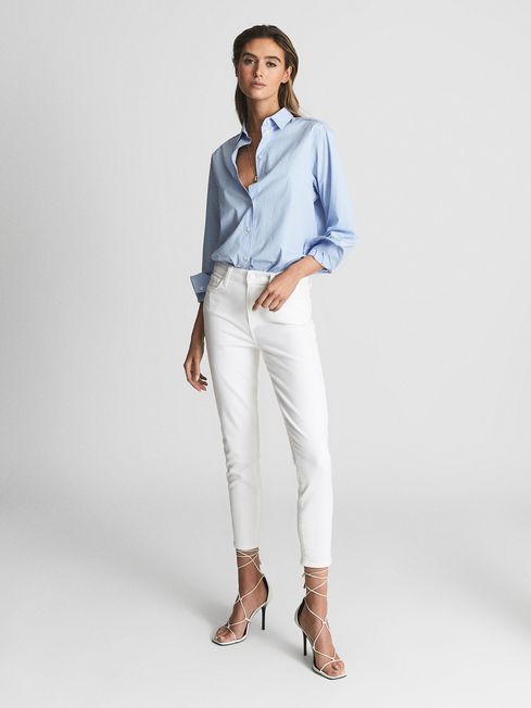 Hoxton Paige Cropped Skinny Jeans