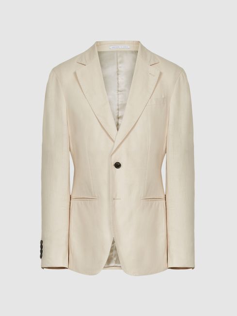 Kin Single Breasted Linen Blazer
