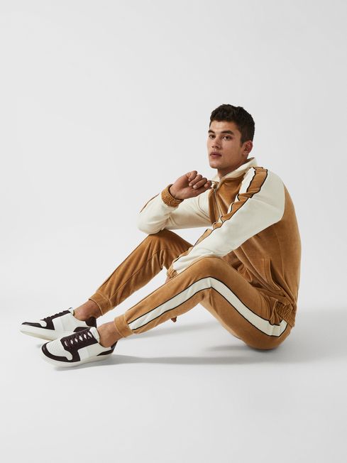Corso - Che Tapered Velour Drawstring Joggers