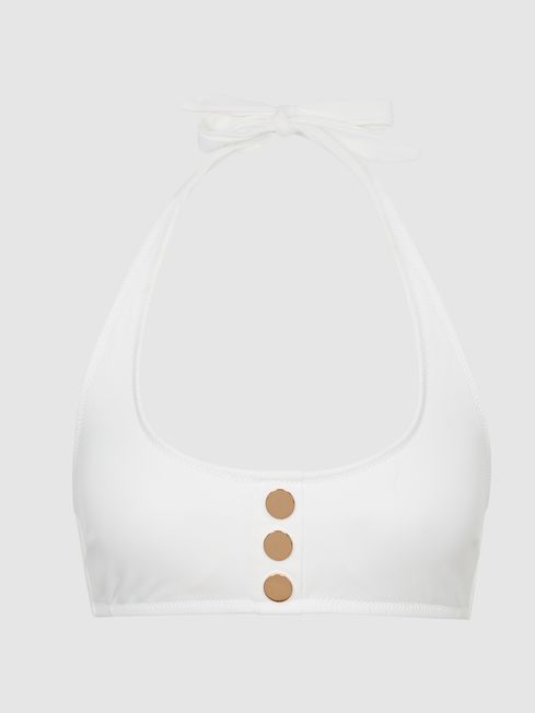 Iris Button Detail Bikini Briefs