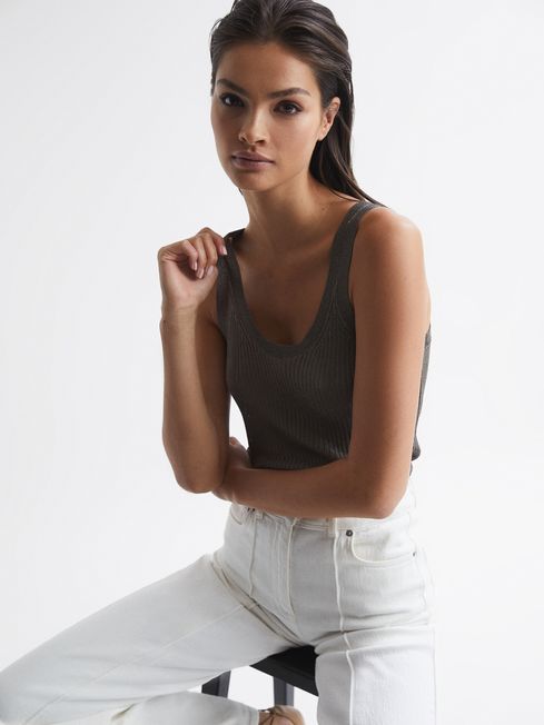 Imogen Metallic Vest Top