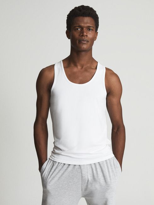 Vinnie Stretch Organic Cotton Nightwear Vest