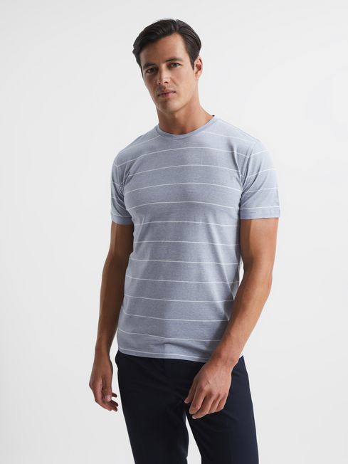Milo Mercerised Striped Cotton T-Shirt
