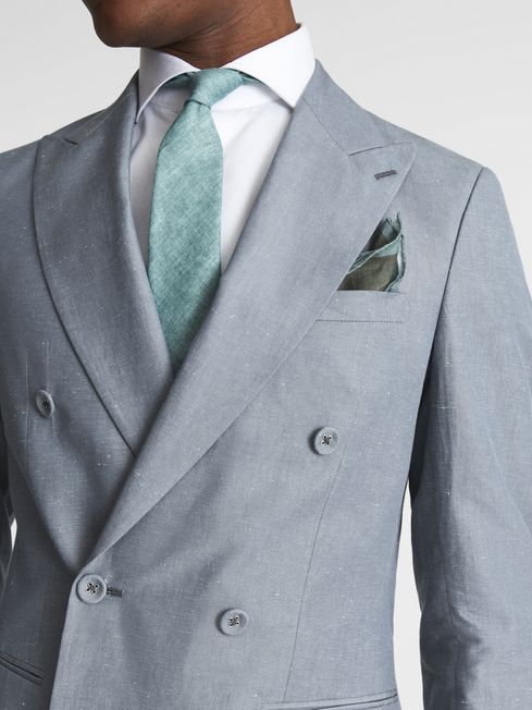 Tone Double Breasted Linen Blazer