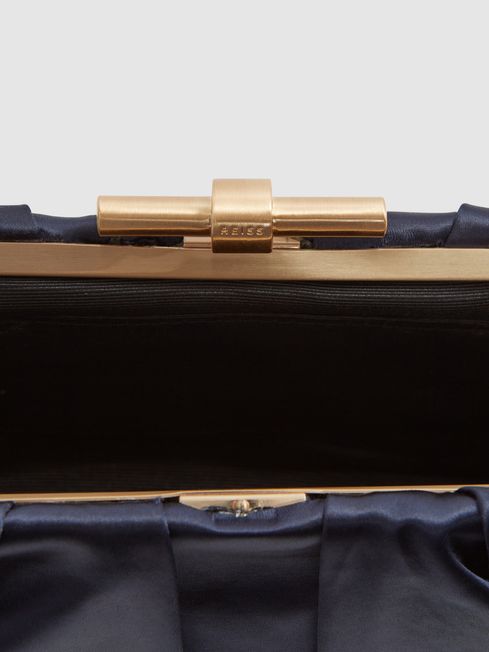 Adaline Satin Satin Clutch Bag