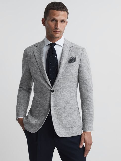 Bibbington Single Breasted Brushed Puppytooth Blazer