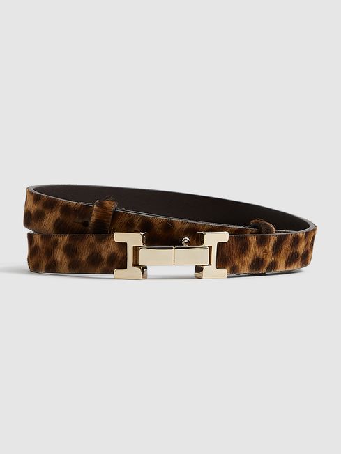 Hayley Leather Square Hinge Waist Belt