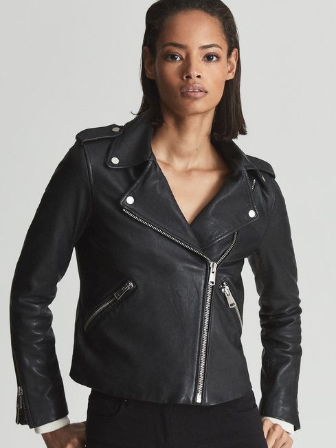 Gigi Leather Biker Jacket