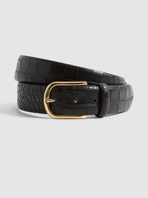 Cohen Croc Horseshoe Belt