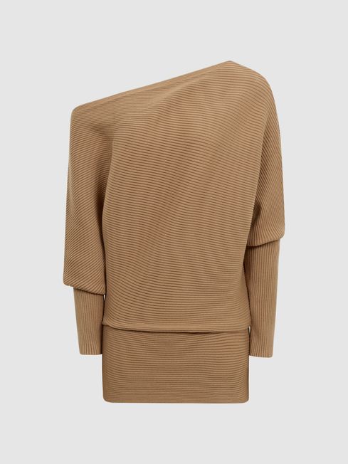 Lorna Asymmetric Drape Knitted Top