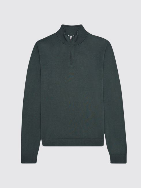 Blackhall Merino Wool Zip Neck Jumper