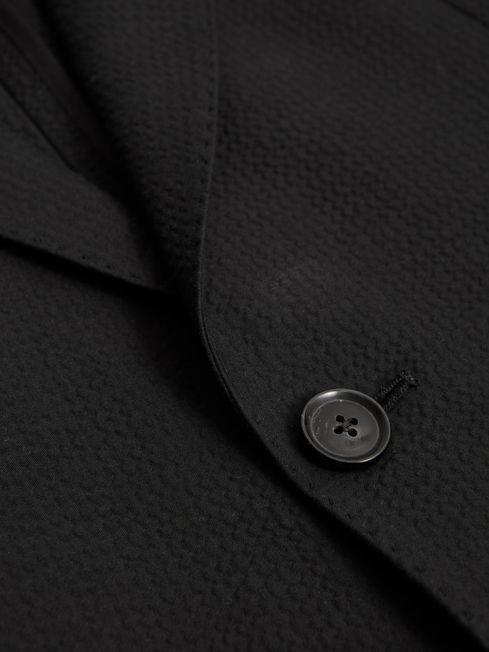Lead Single Breasted Seersucker Blazer