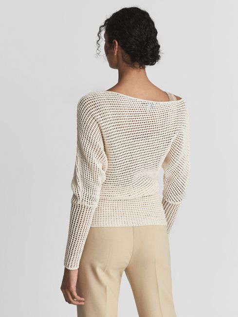 Lulu Open Knit Drape Top