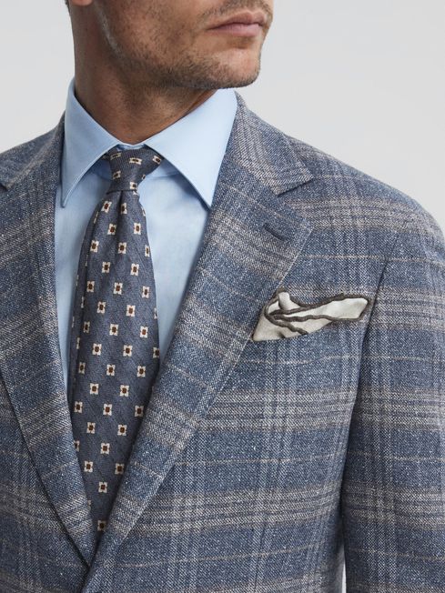 Bloomsbury Wool-Silk Blend Slim Fit Blazer