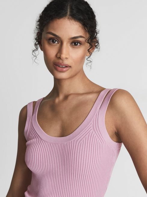 Sabrina Double Strap Knitted Vest