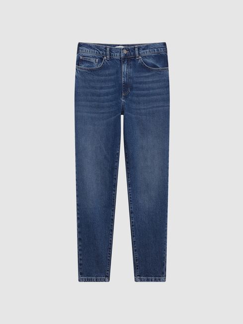 Moat Relaxed Fit Washed Cropped Jeans