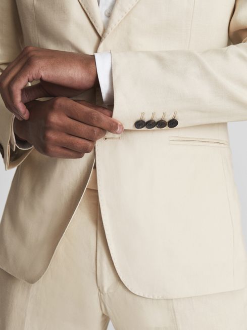 Kin Single Breasted Linen Blazer