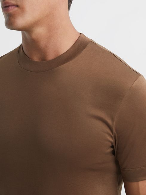 Hunter Mercerised Cotton High Neck T-Shirt