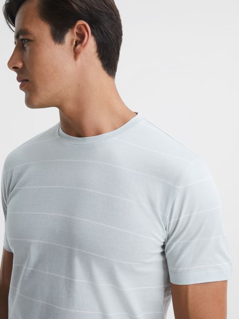 Milo Mercerised Striped Cotton T-Shirt