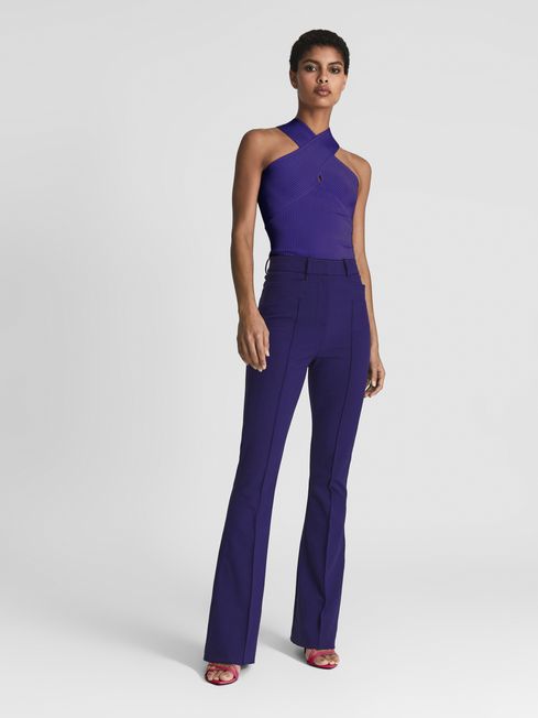 Lily Halter V-Neck Top